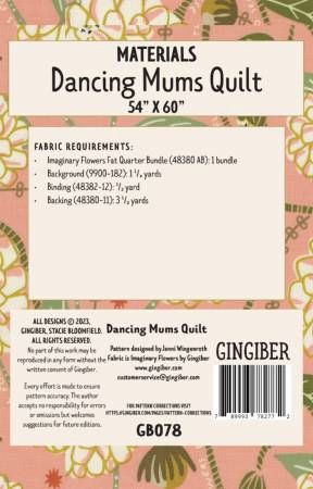 Dancing Mums Quilt Pattern # GGB078