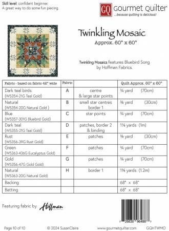 Twinkling Mosaic # GQHTWMO
