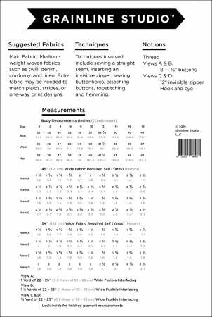 Reed Skirt Sizes 0-18 # GS12002P-018