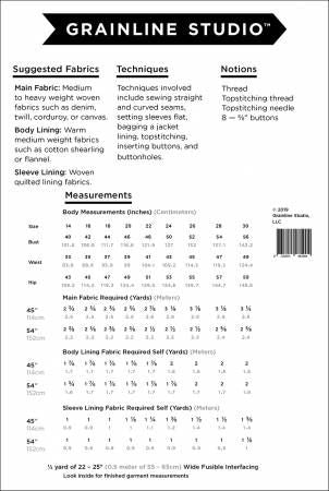 Thayer Jacket Sizes 14-30 # GS16005P1430