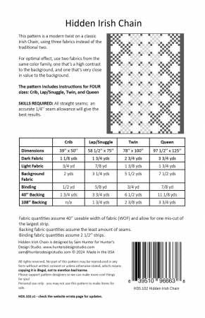 Hidden Irish Chain # HDS102