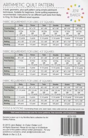 Arithmetic Quilt # ICO-103
