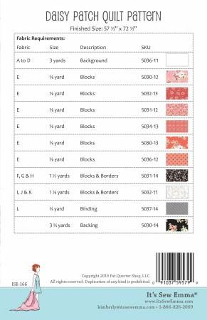 Daisy Patch Quilt Pattern # ISE-166