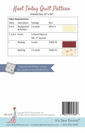 Knot Today Quilt Pattern # ISE-228