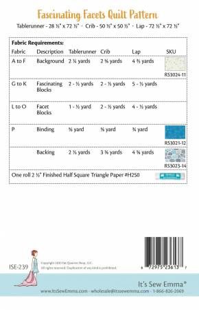 Fascinating Facets Quilt # ISE-239
