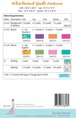 Whirlwind Quilt Pattern # ISE-249