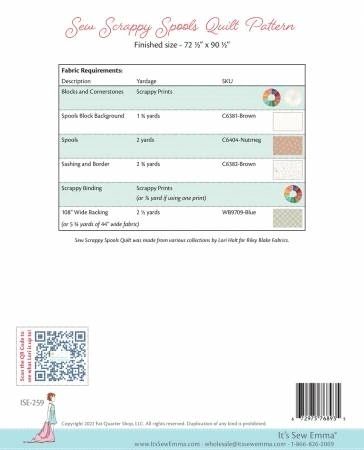 Sew Scrappy Spools Quilt Pattern # ISE-259