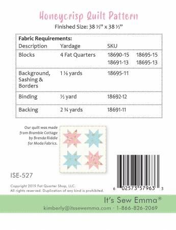 Honeycrisp Quilt Pattern # ISE-527
