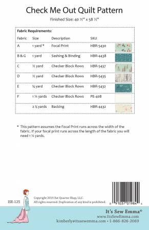 Check Me Out # ISE125