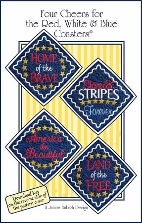 Four Cheers for the Red, White & Blue Coasters # JBDFOUR