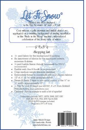 Let It Snow Table Top Display # JBDLET