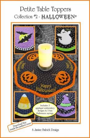 Petite Table Toppers Col 2 -Halloween Machine Embroidery # JBDPTT2