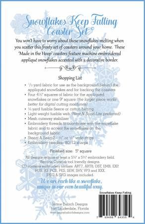 Snowflakes Keep Falling Coaster Set # JBDSKF
