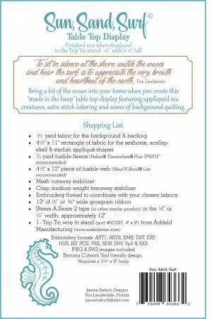 Sun Sand Surf Table Top Display # JBDSSS