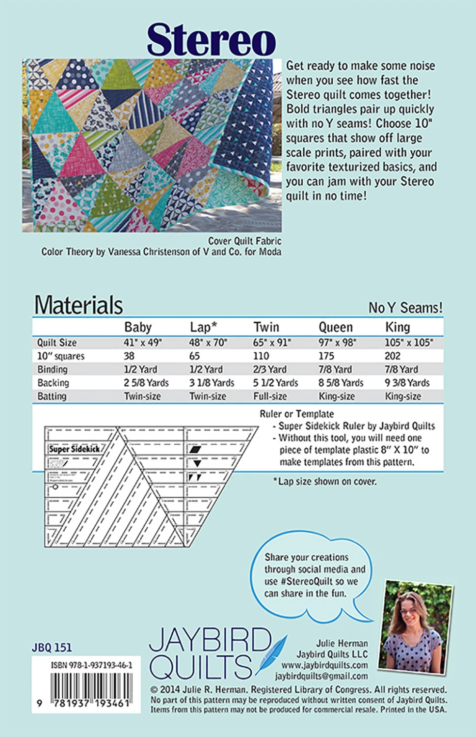 Stereo Quilt Pattern # JBQ151