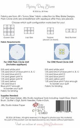 Rainy Day Blues Pattern # JILL2405