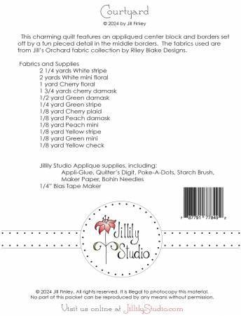 Courtyard Quilt Pattern # JILL2490