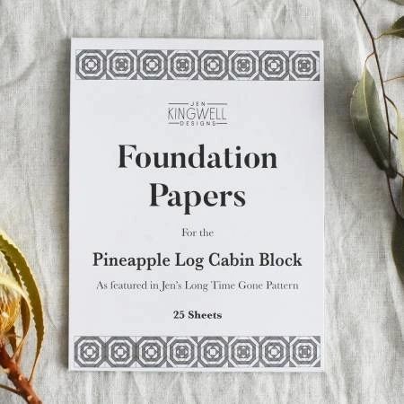 Pineapple Log Cabin Block Foundation Papers # JKD-8885