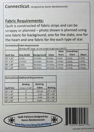 Connecticut Quilt Pattern # KA-007