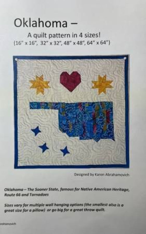 Oklahoma Quilt Pattern # KA-036