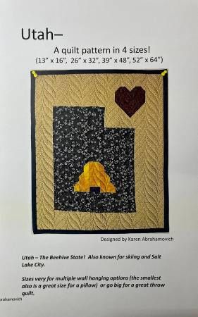 Utah Quilt Pattern # KA-044