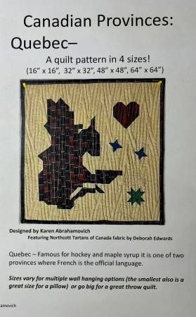 Quebec Canadian Provence Quilt Pattern # KA-082