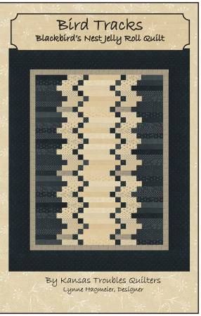 Bird Tracks Blackbird's Nest Jelly Roll Quilt # KT-24107