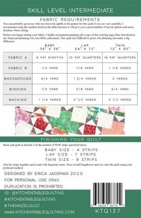 The Hazel Quilt Pattern # KTQ137