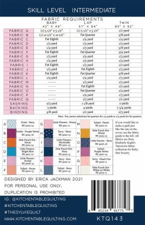 The Sylvie Quilt Pattern # KTQ143