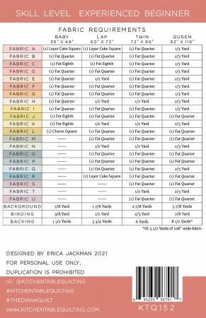 The Diana Quilt Pattern # KTQ152