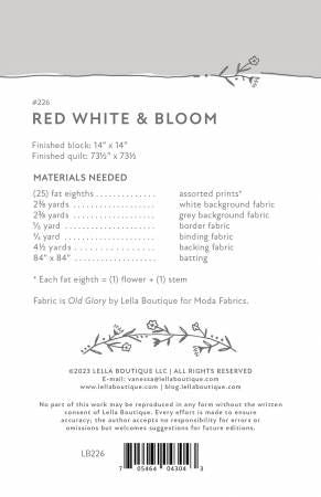 Red White & Bloom # LB226