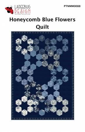 Honeycomb Blue Flowers # LBPTNMM0088