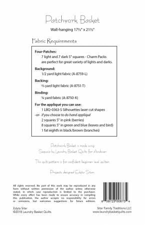 Patchwork Basket # LBQ-0673-P