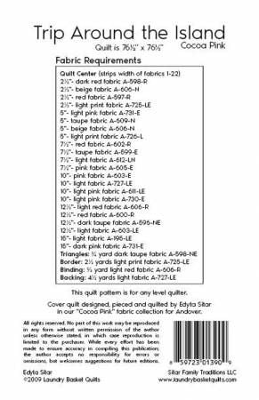 Trip Around the Island - Cocoa Pink # LBQ-1390-P