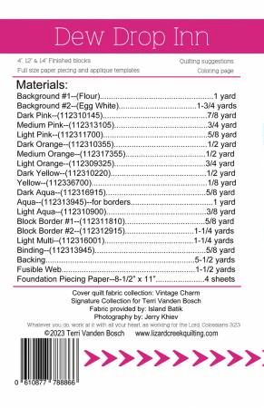 Dew Drop Inn BOM # LCQ-155