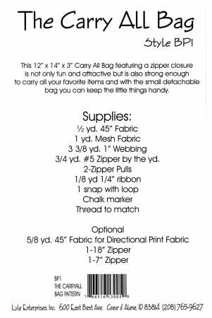 Carry All Bag # LEBP1