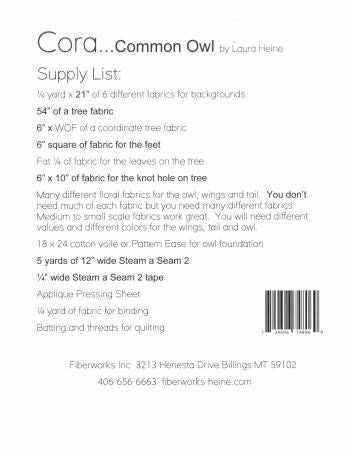 Cora the common Owl Collage # LHFWCORA