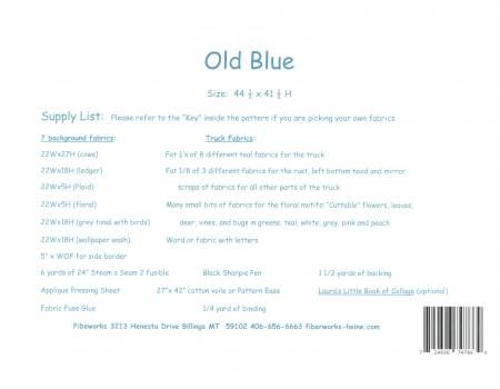 Old Blue Vintage Truck Collage # LHFWOB