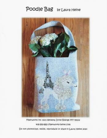 Poodle Bag Collage Pattern # LHFWPDLBAG