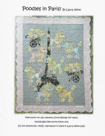 Poodles in Paris Collage Pattern # LHFWPDLPARIS