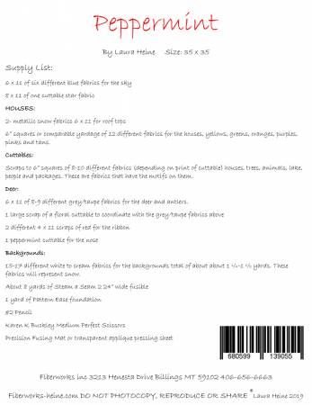 Peppermint Collage Pattern # LHFWPEPPMNT