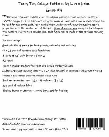 Teeny Tiny Collage Pattern Group 4 # LHFWTT4