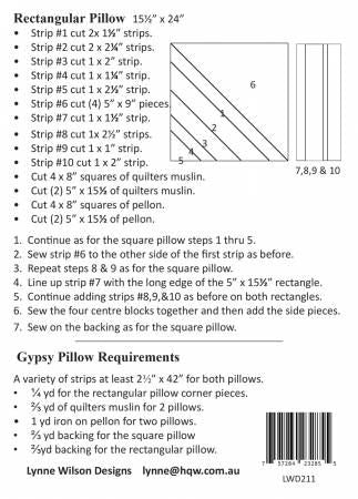 Gypsy Pillows # LWD211