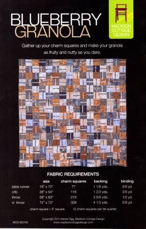 Blueberry Granola # MCDBG105