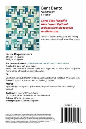 Bent Bento Quilt Pattern # MG70