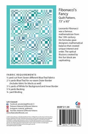 Fibonacci's Fancy Quilt Pattern # MG80