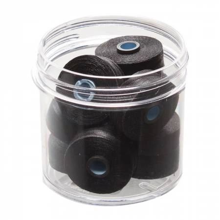 Magna-Glide Delights Style M Jumbo 132yd Pre-wound Bobbins Black 10 Jar # MGDM-11001-F