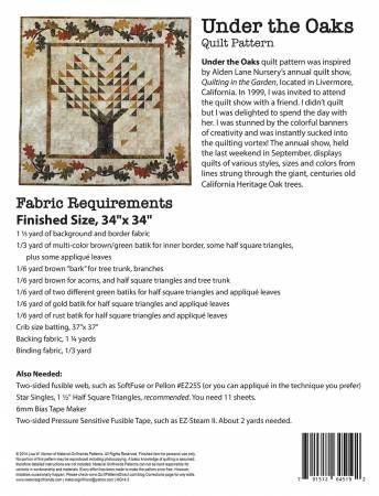 Under the Oaks Quilt Pattern # MGF12