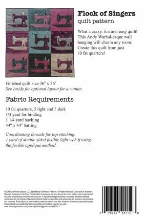 Flock of Singers Quilt Pattern # MGF30