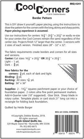 Cool Corners # MIQ241